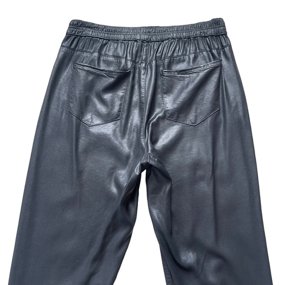 Revolve DWP Designer With Purpose Women’s Black Coated Wax Joggers Size Tencel - Picture 6 of 9
